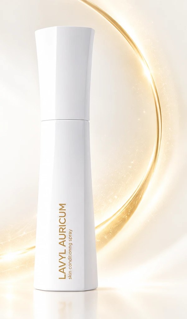 Lavyl Auricum vor goldenem Lichtbogen